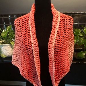 Crocheted “chambray” Shawl